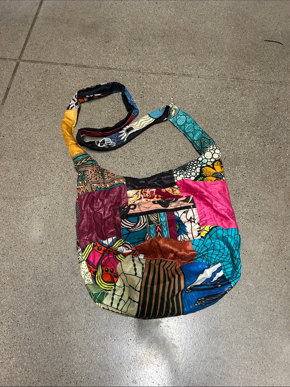 Patchwork Multicolor African  Shoulder Bag - Boho Casual